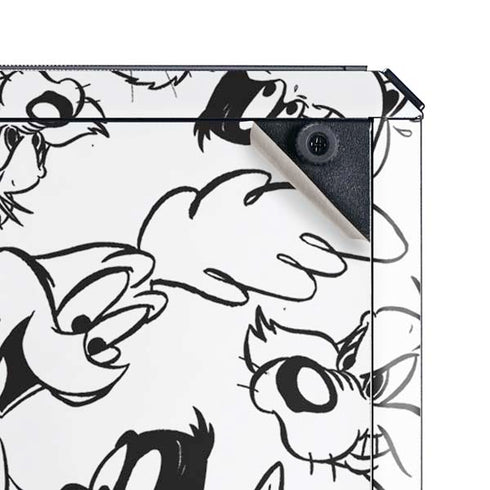 Looney Tunes Looney Squad Black and White Grid Cooler Master MasterBox Q300L Mini Tower Skin
