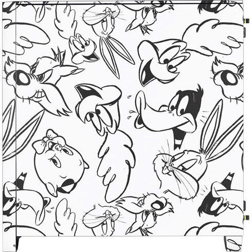 Looney Tunes Looney Squad Black and White Grid Corsair 4000D Tempered Glass Mid-Tower ATX Case Skin