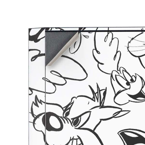 Looney Tunes Looney Squad Black and White Grid Corsair 4000D Tempered Glass Mid-Tower ATX Case Skin