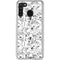 Looney Tunes Looney Squad Black and White Grid Galaxy A21 Clear Case