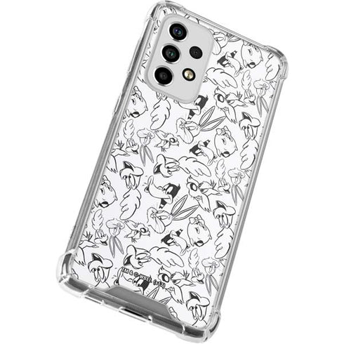 Looney Tunes Looney Squad Black and White Grid Galaxy A33 5G Clear Case