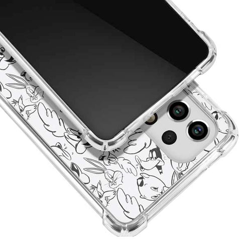 Looney Tunes Looney Squad Black and White Grid Galaxy A33 5G Clear Case