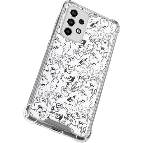 Looney Tunes Looney Squad Black and White Grid Galaxy A53 5G Clear Case