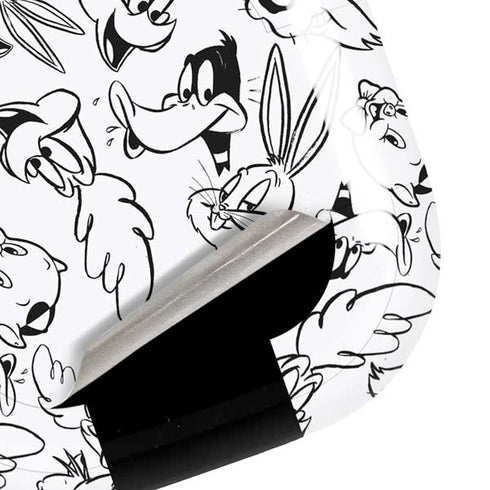 Looney Tunes Looney Squad Black and White Grid Galaxy Buds Pro Skin