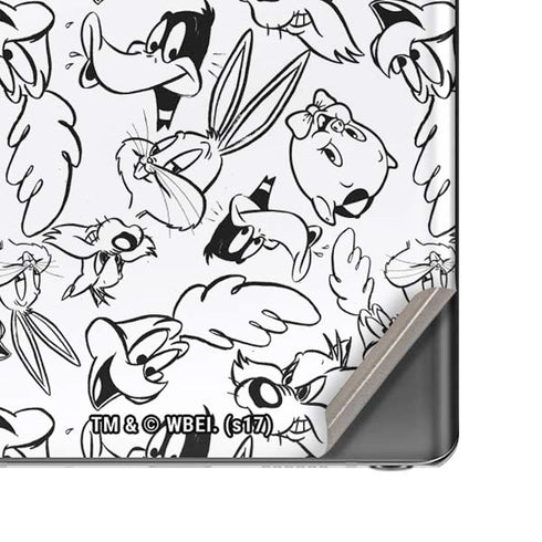 Looney Tunes Looney Squad Black and White Grid Galaxy Note20 5G Skin