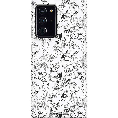 Looney Tunes Looney Squad Black and White Grid Galaxy Note20 Ultra 5G Lite Case