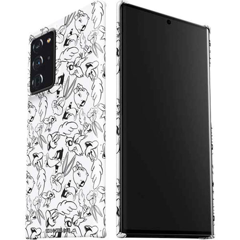 Looney Tunes Looney Squad Black and White Grid Galaxy Note20 Ultra 5G Lite Case
