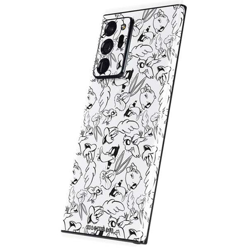 Looney Tunes Looney Squad Black and White Grid Galaxy Note20 Ultra 5G Skin