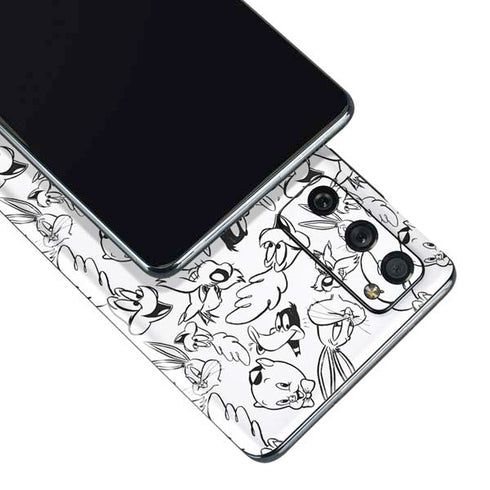 Looney Tunes Looney Squad Black and White Grid Galaxy S20 Fan Edition Skin
