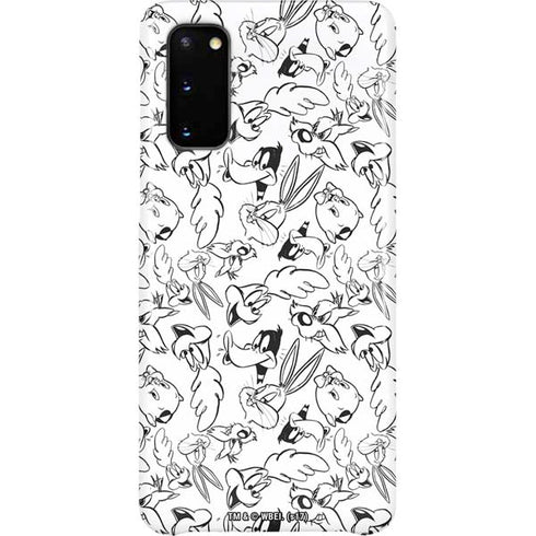 Looney Tunes Looney Squad Black and White Grid Galaxy S20 Lite Case