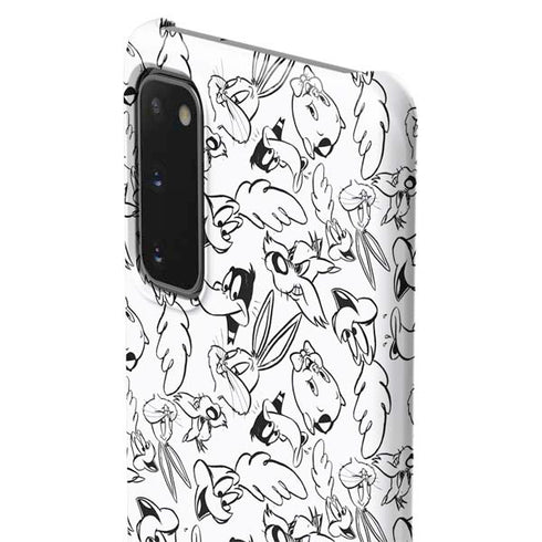 Looney Tunes Looney Squad Black and White Grid Galaxy S20 Lite Case