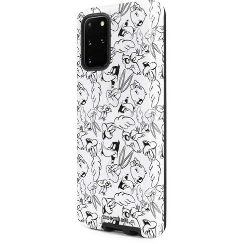 Looney Tunes Looney Squad Black and White Grid Galaxy S20 Plus Pro Case
