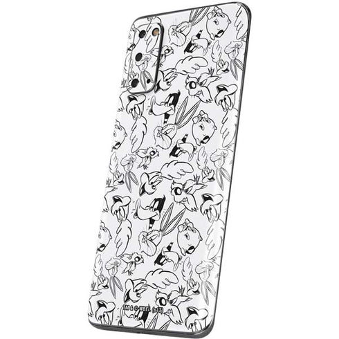 Looney Tunes Looney Squad Black and White Grid Galaxy S20 Skin