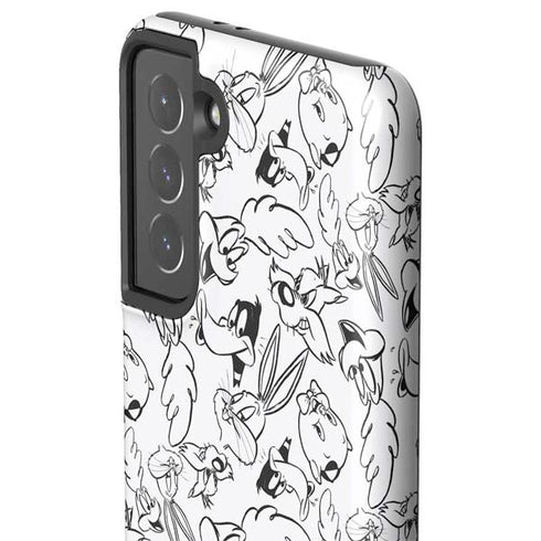 Looney Tunes Looney Squad Black and White Grid Galaxy S21 5G Pro Case