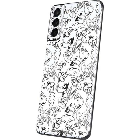 Looney Tunes Looney Squad Black and White Grid Galaxy S21 Plus 5G Skin