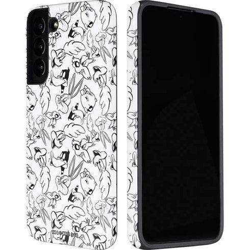 Looney Tunes Looney Squad Black and White Grid Galaxy S22 Plus Pro Case
