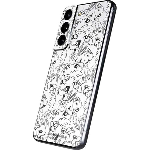 Looney Tunes Looney Squad Black and White Grid Galaxy S22 Skin