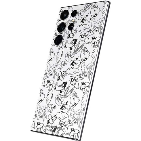 Looney Tunes Looney Squad Black and White Grid Galaxy S22 Ultra Skin