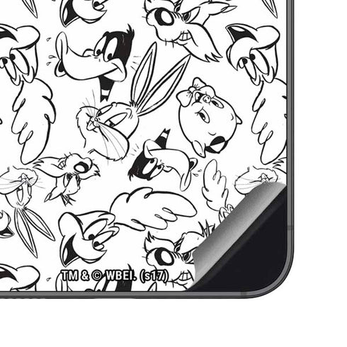 Looney Tunes Looney Squad Black and White Grid Galaxy S23 FE Skin