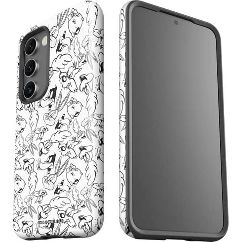 Looney Tunes Looney Squad Black and White Grid Galaxy S23 Pro Case