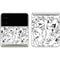 Looney Tunes Looney Squad Black and White Grid Galaxy Z Flip3 5G Skin