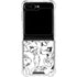 Looney Tunes Looney Squad Black and White Grid Galaxy Z Flip5 5G Clear Case