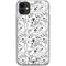 Looney Tunes Looney Squad Black and White Grid iPhone 11 Clear Case