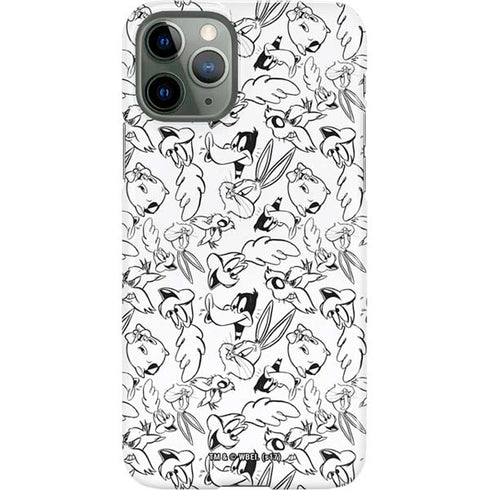 Looney Tunes Looney Squad Black and White Grid iPhone 11 Pro Lite Case