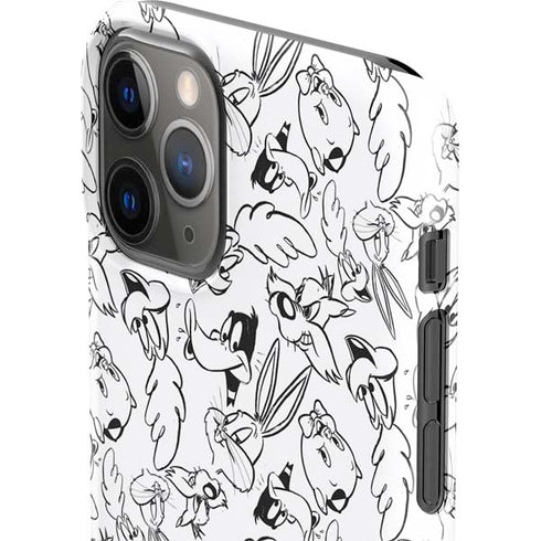 Looney Tunes Looney Squad Black and White Grid iPhone 11 Pro Lite Case