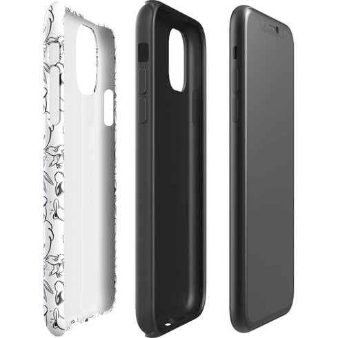 Looney Tunes Looney Squad Black and White Grid iPhone 11 Pro Max Impact Case