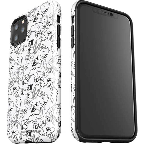 Looney Tunes Looney Squad Black and White Grid iPhone 11 Pro Max Impact Case