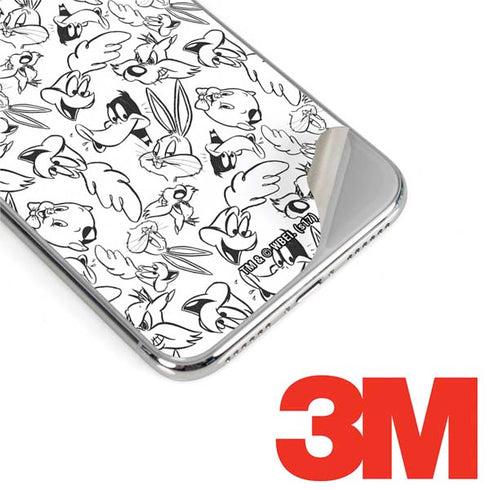 Looney Tunes Looney Squad Black and White Grid iPhone 11 Pro Skin