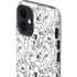 Looney Tunes Looney Squad Black and White Grid iPhone 12 Impact Case