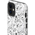 Looney Tunes Looney Squad Black and White Grid iPhone 12 Mini Impact Case