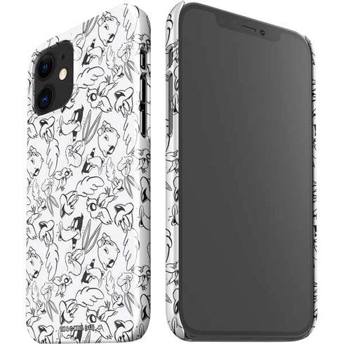 Looney Tunes Looney Squad Black and White Grid iPhone 12 Mini Lite Case