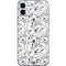 Looney Tunes Looney Squad Black and White Grid iPhone 12 Mini Skin
