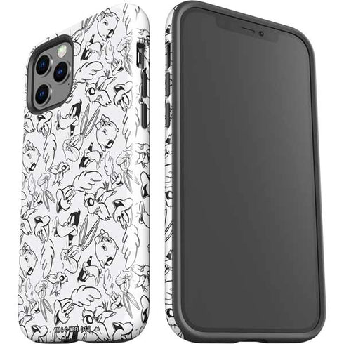 Looney Tunes Looney Squad Black and White Grid iPhone 12 Pro Max Impact Case