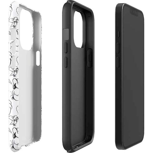 Looney Tunes Looney Squad Black and White Grid iPhone 13 Pro Impact Case