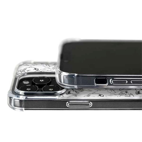 Looney Tunes Looney Squad Black and White Grid iPhone 13 Pro Max MagSafe Case