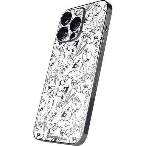 Looney Tunes Looney Squad Black and White Grid iPhone 13 Pro Max Skin