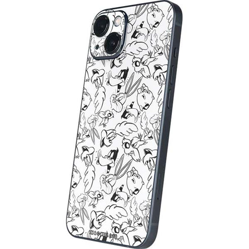 Looney Tunes Looney Squad Black and White Grid iPhone 13 Skin