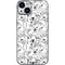 Looney Tunes Looney Squad Black and White Grid iPhone 15 Plus Skin
