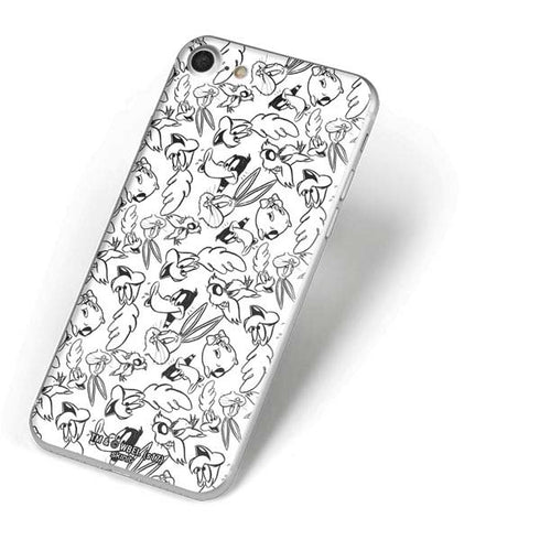 Looney Tunes Looney Squad Black and White Grid iPhone 7 Skin