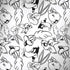 Looney Tunes Looney Squad Black and White Grid iPhone X Pro Case