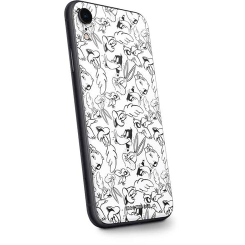 Looney Tunes Looney Squad Black and White Grid iPhone XR Skin
