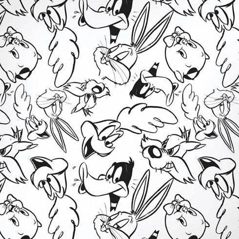 Looney Tunes Looney Squad Black and White Grid iPhone XR Skin