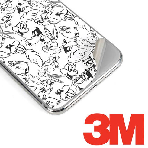 Looney Tunes Looney Squad Black and White Grid iPhone XS Max Skin