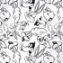 Looney Tunes Looney Squad Black and White Grid iPhone XS Pro Case