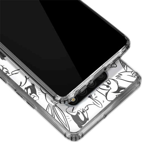 Looney Tunes Looney Squad Black and White Grid LG Stylo 6 Clear Case