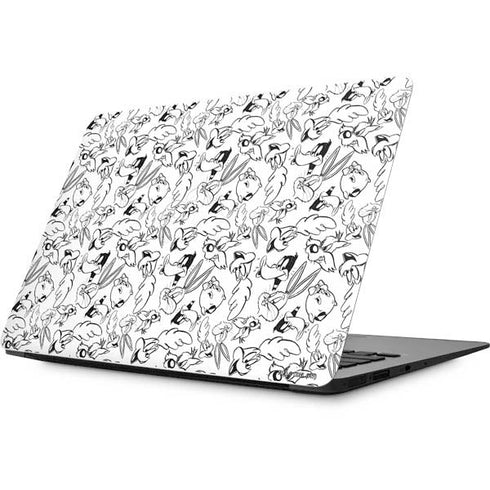 Looney Tunes Looney Squad Black and White Grid Apple MacBook Skin